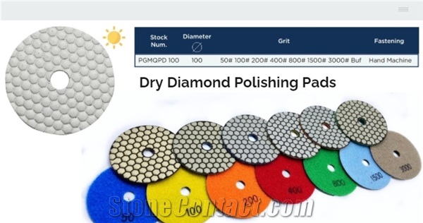 Dry Diamond Polishing Pads